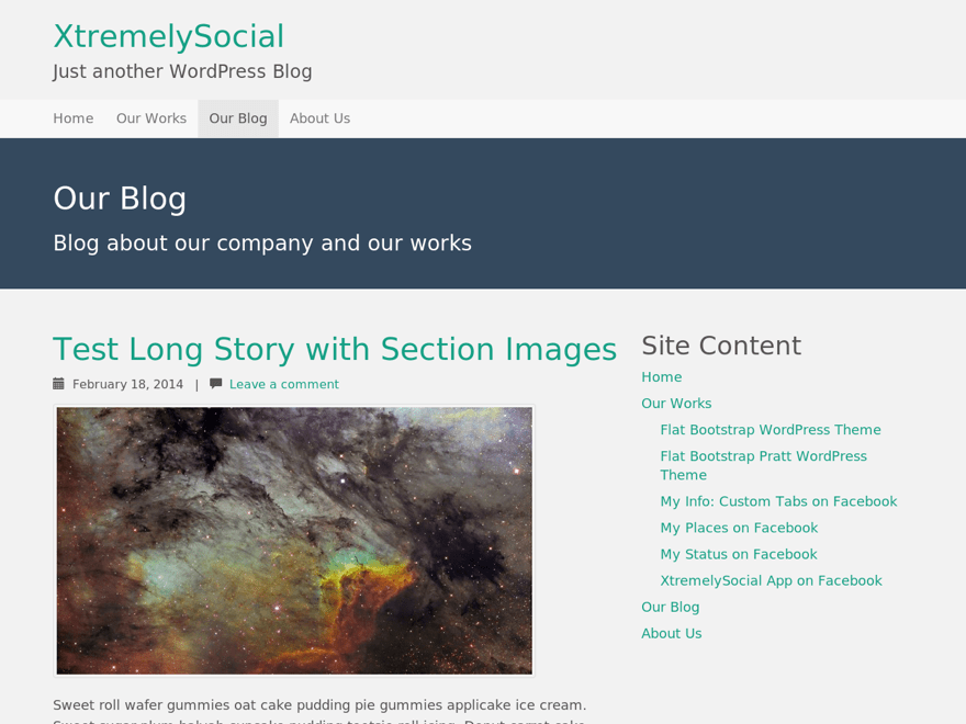 Flat Bootstrap Screenshot