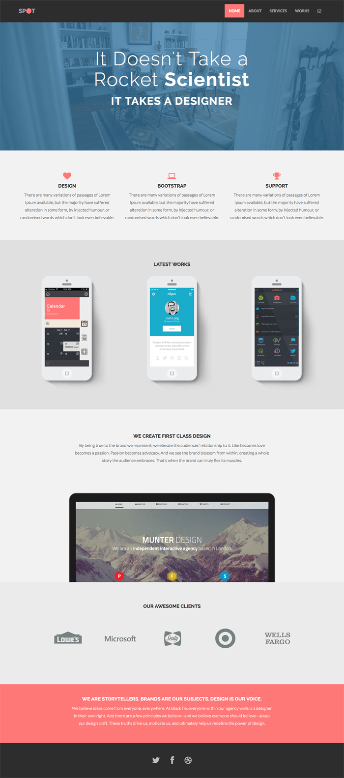 Spot Theme Full Page